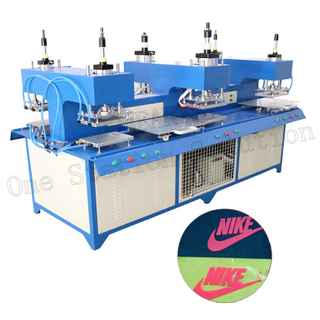 Etiqueta de impresión de máquina de moldeo de marca de silicona para maquinaria de estampado de marca de tela